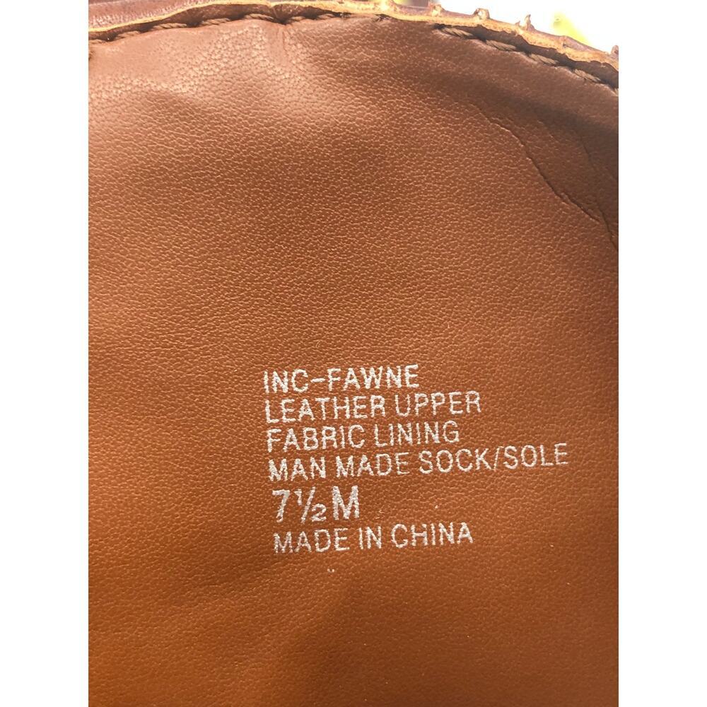 Inc International Concepts Womens Fawne Boots Brown Leather Knee High Zip 7.5 M - Picture 7 of 7